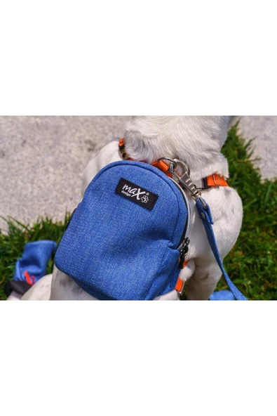 MAXSTYLESPET Pet Sırt Çantası, Mavi - Kedi Köpek Için Tasma Gerektirmeyen Çanta, Gezdirme Kayışı Ile Birlikte - 2