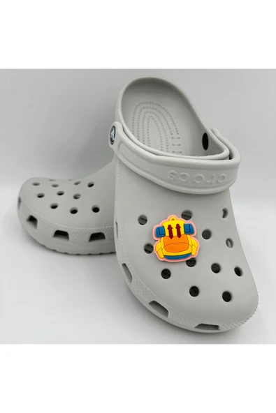 Crocs Terlik Süsü ve Aksesuarı , Çanta Süsü – Jibbitz 3D Sırt Kamp Çantası Logo Aksesuar - 3