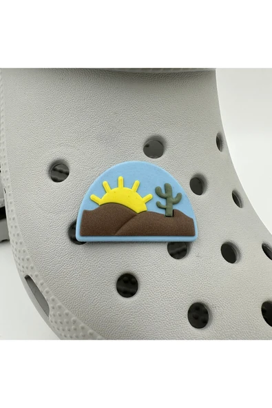 Crocs Terlik Süsü ve Aksesuarı , Çanta Süsü – Jibbitz 3d Çölde Gün Doğumu Figür Aksesuar ürün görseli 1