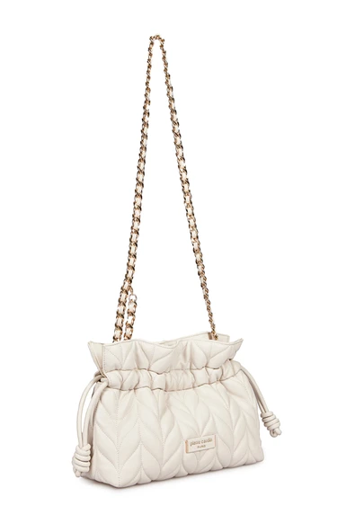 Pierre Cardin Kadın Kapitone Omuz Çantası Beyaz 05PC25Y10105 - Resim 5