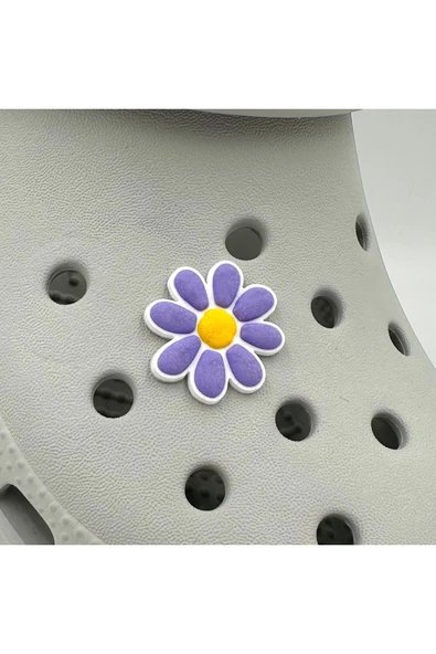 Crocs Terlik Süsü ve Aksesuarı , Çanta Süsü – Jibbitz 3D Renkli Papatya Logo Aksesuar ürün görseli 1