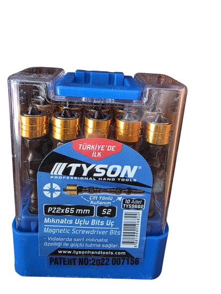 Tyson Bits Uç Pz 2x65 Mm Çift Yön 10 Adet - 3
