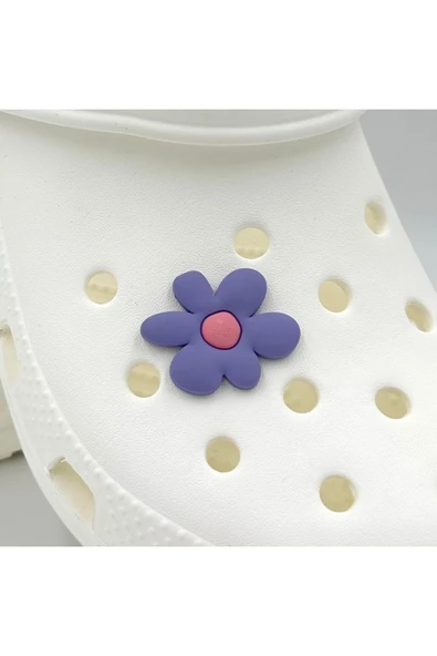 Crocs Terlik Süsü ve Aksesuarı , Çanta Süsü – Jibbitz 3D Çiçek Logo Aksesuar ürün görseli 1