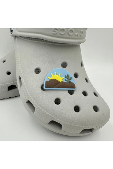 Crocs Terlik Süsü ve Aksesuarı , Çanta Süsü – Jibbitz 3d Çölde Gün Doğumu Figür Aksesuar - Resim 2