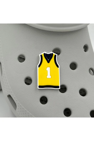 Crocs Terlik Süsü ve Aksesuarı , Çanta Süsü – Jibbitz 3D Basket Forması Figür Logo Aksesuar ürün görseli 1