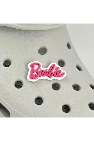 Crocs Terlik Süsü ve Aksesuarı , Çanta Süsü – Jibbitz 3D Barbiee Yazı Logo Figür Aksesuar ürün görseli 1