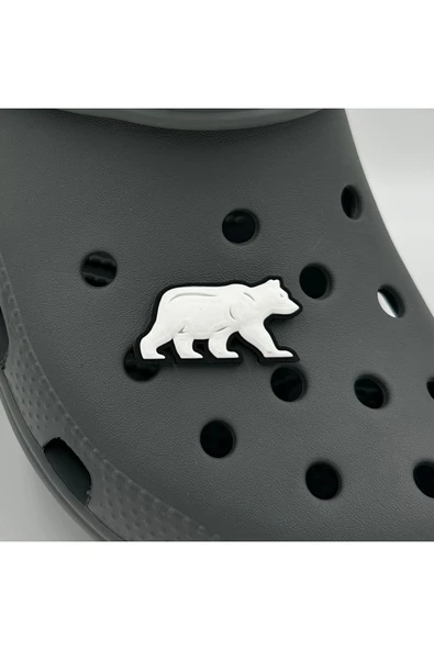Crocs Terlik Süsü ve Aksesuarı , Çanta Süsü – Jibbitz 3D Yürüyüşteki Ayı Görsel Logo Aksesuar ürün görseli 1