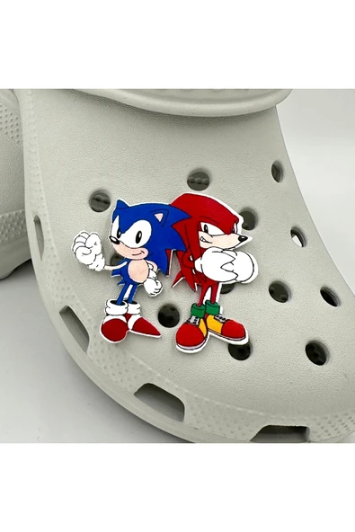 Crocs Terlik Süsü ve Aksesuarı , Çanta Süsü – Jibbitz 3D Dev Boy Sonicc Logo Aksesuar ürün görseli 1