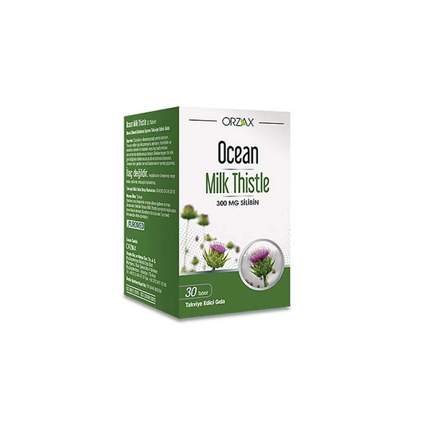 Ocean Milk Thistle 300mg 30 Kapsül Takviye Edici Gıda ürün görseli