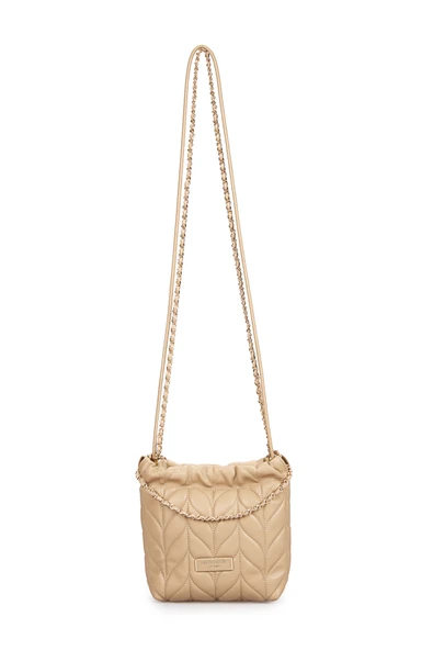 Pierre Cardin Kadın Çapraz Kapitone Çanta Bej 05PC25Y10104 - Resim 3