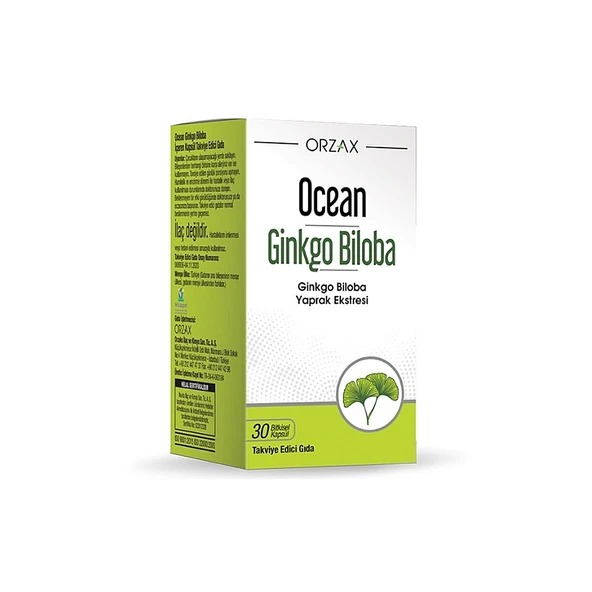 Ocean Ginkgo Biloba 30 Kapsül Takviye Edici Gıda ürün görseli