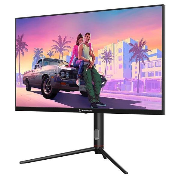 RAMPAGE GLACIER GL27R180Q 27" 180HZ 1MS AUO IPS QHD 2K PIVOT SIYAH OYUNCU MONITÖRÜ - Resim 3