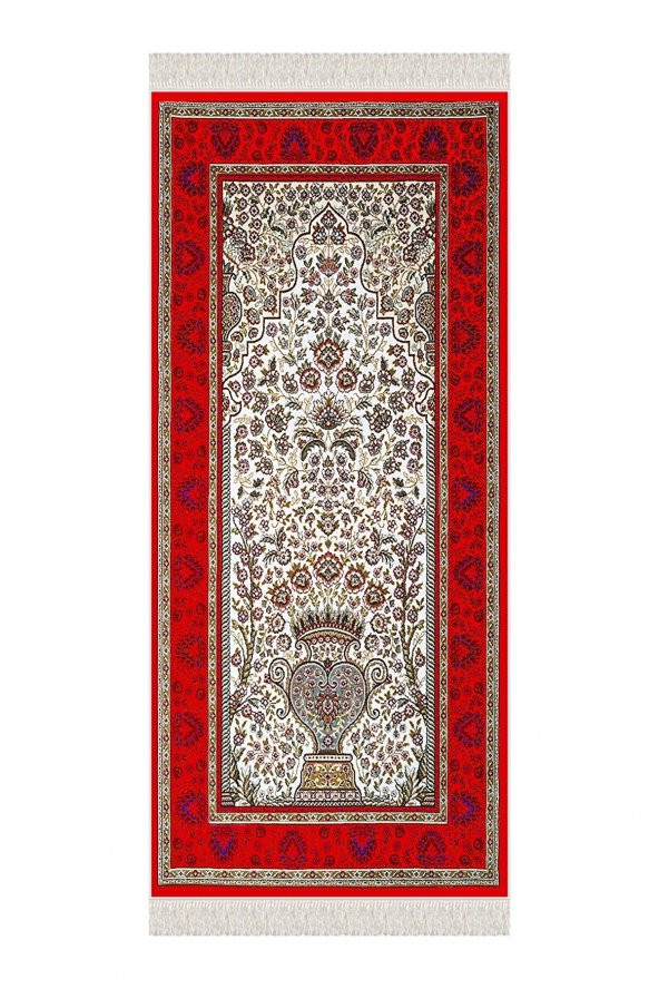 elleser Dekoratif Yıkanabilir Kaymaz Tabanlı Seccade    (80x120) - 2