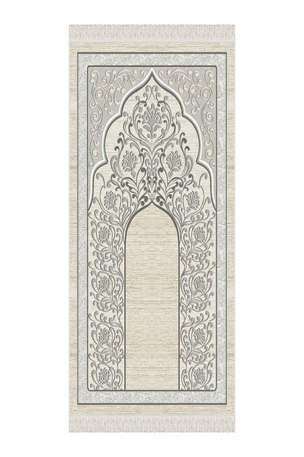 elleser Dekoratif Yıkanabilir Kaymaz Tabanlı Seccade    (80x120) - 2