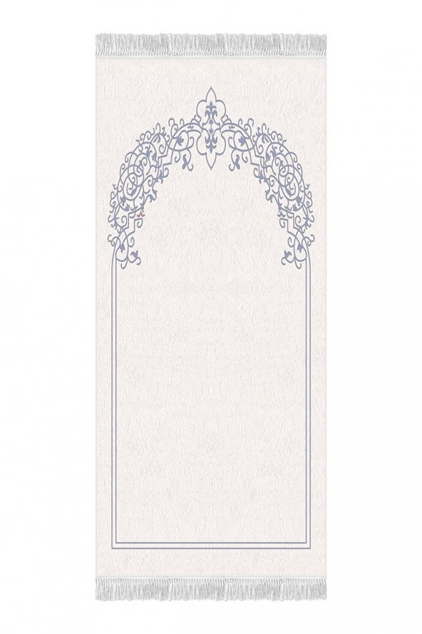 elleser Dekoratif Yıkanabilir Kaymaz Tabanlı Seccade    (80x120) - 2