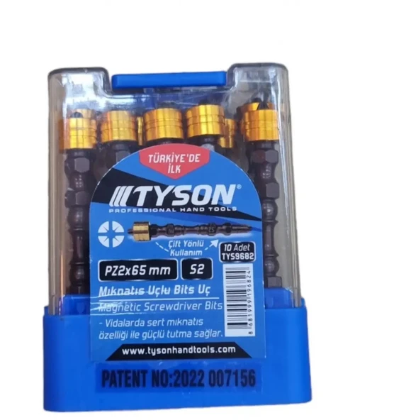 Tyson Bits Uç Pz 2x65 Mm Çift Yön 10 Adet