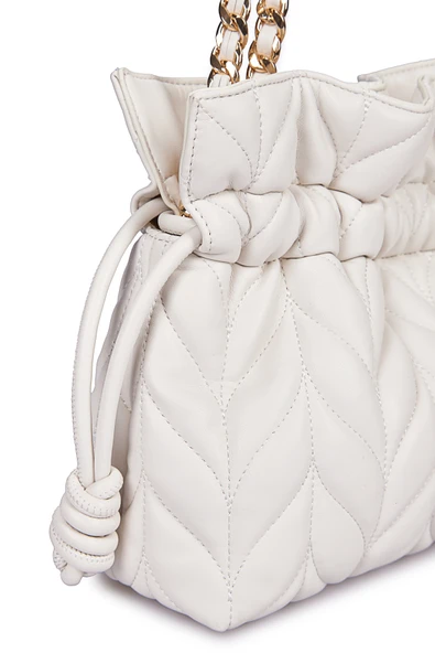 Pierre Cardin Kadın Kapitone Omuz Çantası Beyaz 05PC25Y10105 - Resim 6