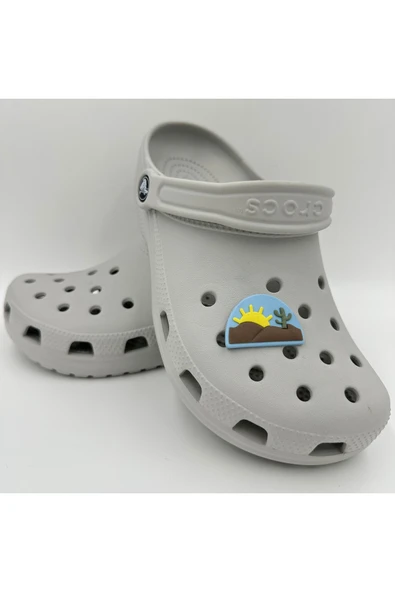 Crocs Terlik Süsü ve Aksesuarı , Çanta Süsü – Jibbitz 3d Çölde Gün Doğumu Figür Aksesuar - Resim 3