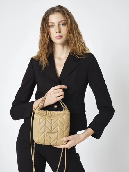 Pierre Cardin Kadın Çapraz Kapitone Çanta Bej 05PC25Y10104 ürün görseli