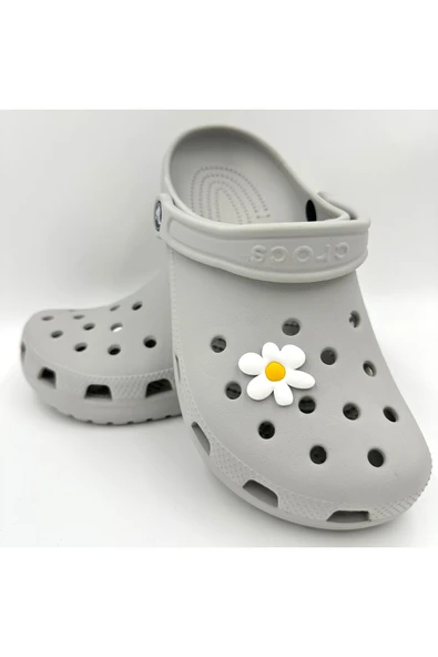 Crocs Terlik Süsü ve Aksesuarı , Çanta Süsü – Jibbitz 3D Çiçek Logo Aksesuar - Resim 3