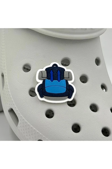 Crocs Terlik Süsü ve Aksesuarı , Çanta Süsü – Jibbitz 3D Sırt Kamp Çantası Logo Aksesuar ürün görseli 1