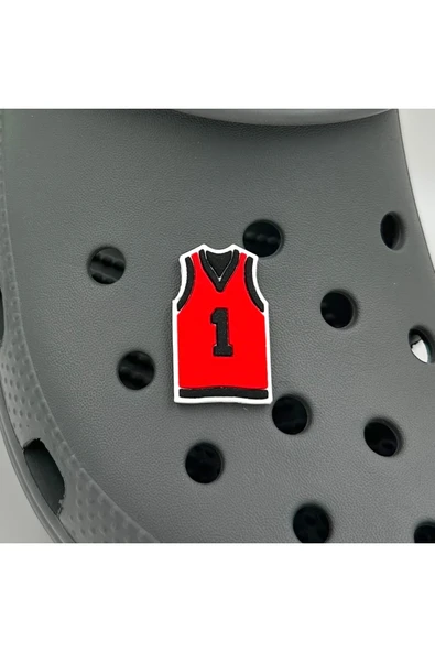 Crocs Terlik Süsü ve Aksesuarı , Çanta Süsü – Jibbitz 3D Basket Forması Figür Logo Aksesuar ürün görseli 1