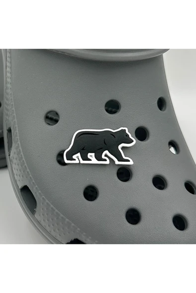 Crocs Terlik Süsü ve Aksesuarı , Çanta Süsü – Jibbitz 3D Yürüyüşteki Ayı Görsel Logo Aksesuar ürün görseli 1