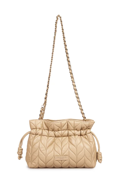 Pierre Cardin Kadın Kapitone Omuz Çantası Bej 05PC25Y10105 - Resim 3