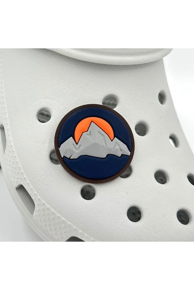 Crocs Terlik Süsü ve Aksesuarı , Çanta Süsü – Jibbitz 3D Batan Güneş Manzara Görsel Logo Aksesuar ürün görseli 1