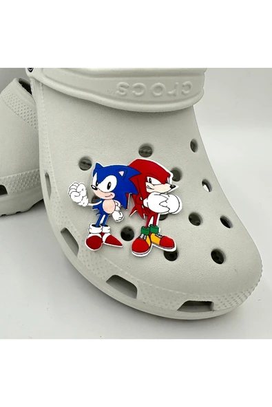 Crocs Terlik Süsü ve Aksesuarı , Çanta Süsü – Jibbitz 3D Dev Boy Sonicc Logo Aksesuar - Resim 2