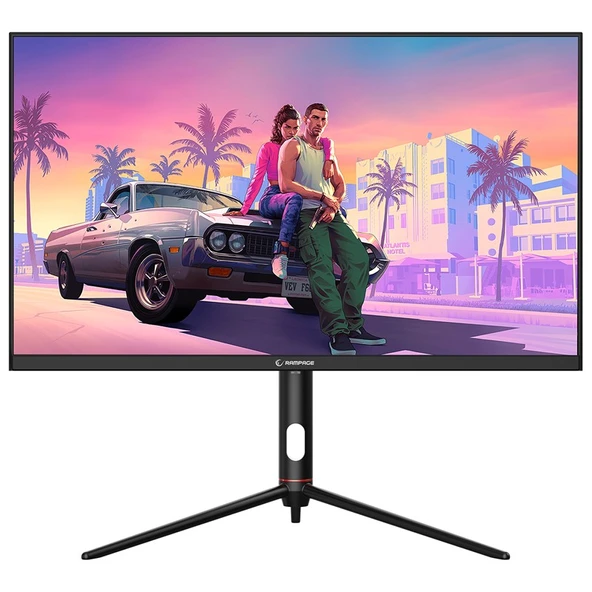 RAMPAGE GLACIER GL27R180Q 27" 180HZ 1MS AUO IPS QHD 2K PIVOT SIYAH OYUNCU MONITÖRÜ ürün görseli 1