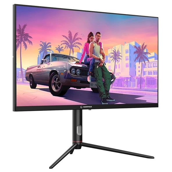 RAMPAGE GLACIER GL27R180Q 27" 180HZ 1MS AUO IPS QHD 2K PIVOT SIYAH OYUNCU MONITÖRÜ - Resim 2
