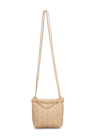 Pierre Cardin Kadın Çapraz Kapitone Çanta Bej 05PC25Y10104 - Resim 4