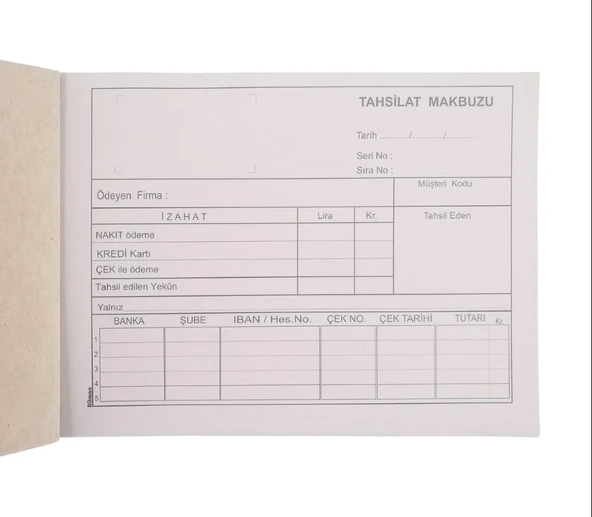 Dilman Tahsilat Makbuzu Otokopili 2N 2-50 4015 - 2