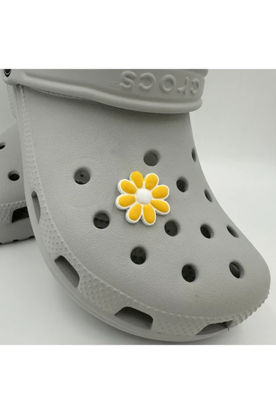 Crocs Terlik Süsü ve Aksesuarı , Çanta Süsü – Jibbitz 3D Renkli Papatya Logo Aksesuar ürün görseli 1