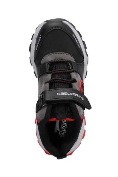 SLAZENGER VERSION Çocuk Cırt Cırtlı Siyah / Kırmızı Bot - Resim 5
