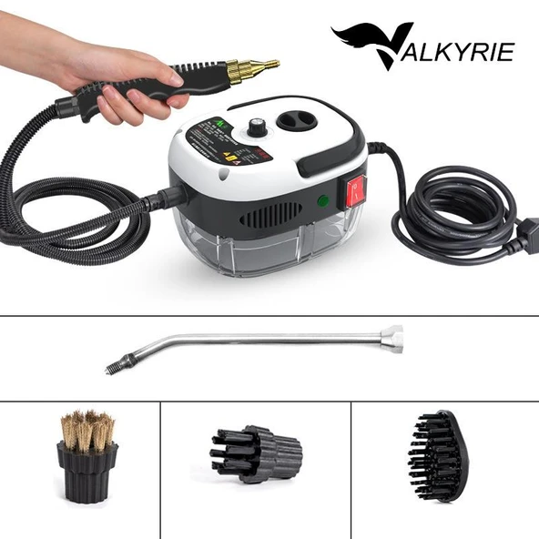 Valkyrie 2500W Yüksek Basınçlı Buharlı Temizleyici 115°C 3 Başlık Ayarlanabilir Güç Derin Temizlik Makinesi - 3
