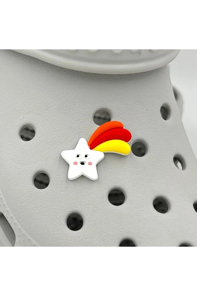 Crocs Terlik Süsü ve Aksesuarı , Çanta Süsü – Jibbitz 3D Kuyruklı Yıldız Logo Aksesuar ürün görseli 1