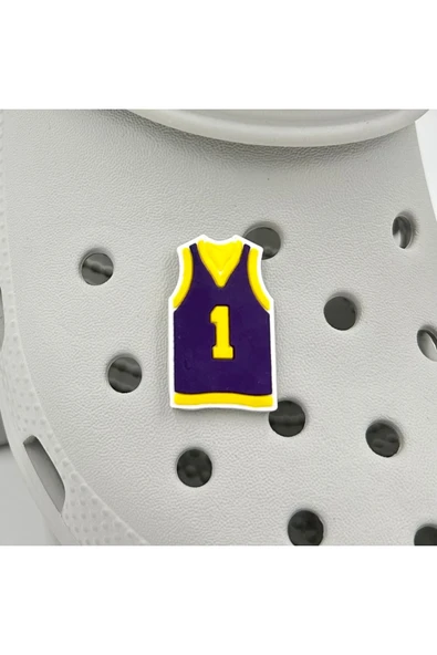 Crocs Terlik Süsü ve Aksesuarı , Çanta Süsü – Jibbitz 3D Basket Forması Figür Logo Aksesuar ürün görseli 1