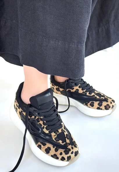 Kendy Leopar Nubuk Spor Ayakkabı - Resim 3
