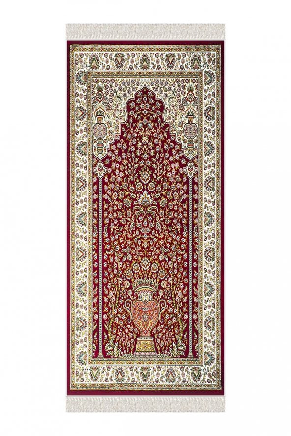 elleser Dekoratif Yıkanabilir Kaymaz Tabanlı Soft Pamuk Seccade   (80x120) - 2