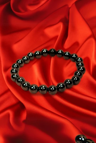 LitaeTrend Hematit Doğal Taş Bileklik Kutulu - 2