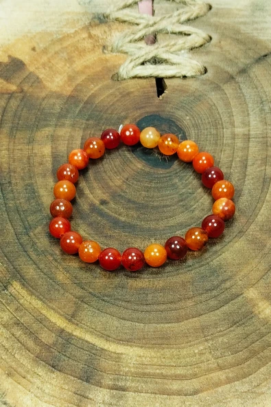 LitaeTrend Akik Doğal Taş Bileklik Kutulu - 4