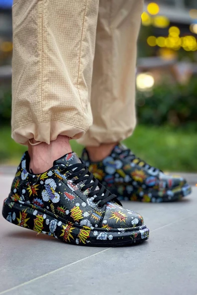 KB-X500 Kuback Siyah Boom Bağcıklı Günlük Erkek Ayakkabı ürün görseli