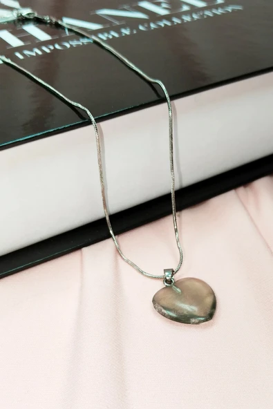 LitaeTrend Florit Doğal Taşı Zincirli El Yapımı Kolye Uç: 2 cm Zincir: 20 cm Kutulu - Resim 4