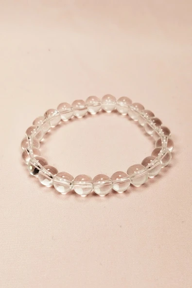 LitaeTrend Kuvars Doğal Taş Bileklik Kutulu