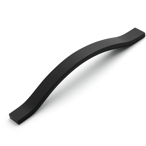 Sümbül Siyah Metal Mobilya Kulpu 224 mm Modern Mutfak Dolabı Çekmece Kolu Gardırop Kapak Kulpları ürün görseli