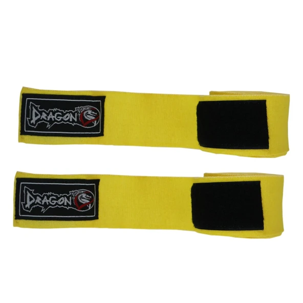 DragonDo 83822 Elite Elastik 5 metre Bandaj Sarı Boks Bandajı - 1