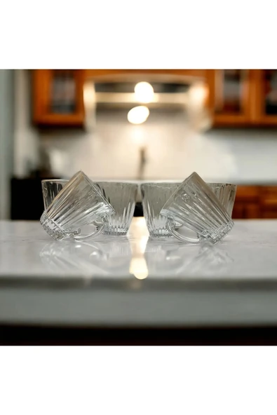 LitaeTrend Moza Mug 6'lı Kulplu Bardak Royaleks-G-210 ürün görseli 1