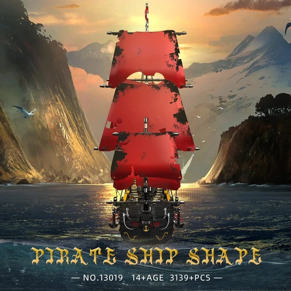 Mould King 13109 Kraliçe Anna'nın İntikamı Korsan Gemisi - 3139 Parça - 2